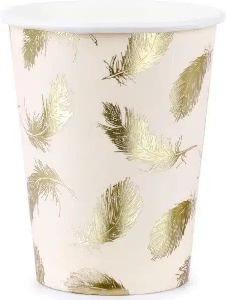 Papieren Bekers Zwaan - Lovely Swan - (6 st)