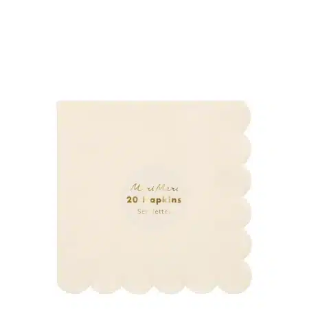 Servetten Simply eco - creme - Meri Meri - (L)