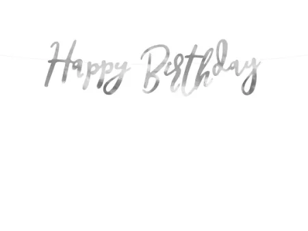 Slinger - Happy Birthday - Zilver