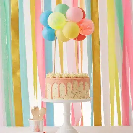 Ballonnen caketopper Regenboog Meri Meri