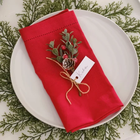 Kerst naamkaartjes - Red berry - Ginger Ray